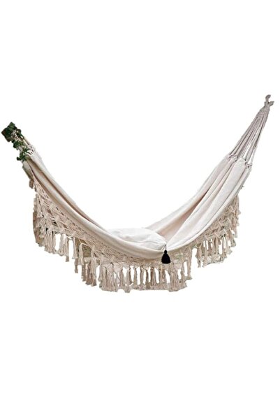 Generic Handmade Boho Large Brazilian Macrame Fringe 2 Person Double Deluxe H...