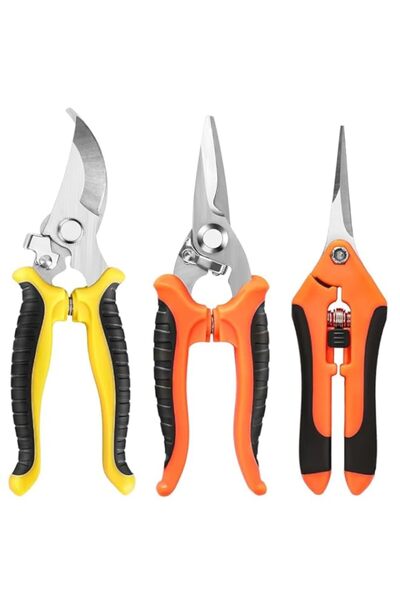 Generic HASTHIP® 3PCS Garden Pruning Shears, Thickened Stainless Steel Prunin...