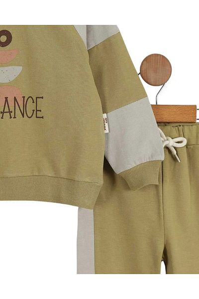 Egelite Boy's Printed 2 Thread Seasonal 2-3-4-5-6 Years Old Bottom Top Tracksuit Set