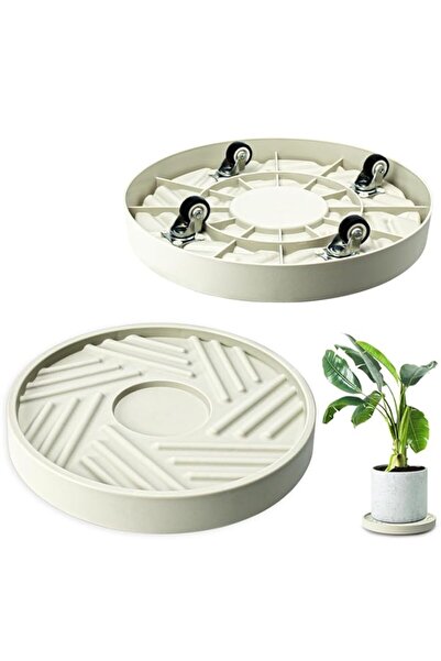 Generic حامل زارع دائري من Azonee مكون من قطعتين مع عجلات، قاعدة دوارة للزارع...