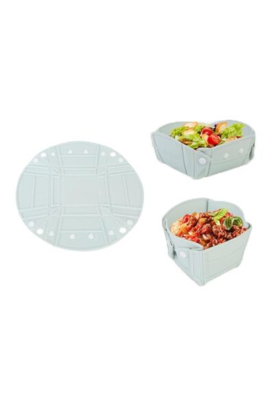 Generic وعاء تخييم، وعاء سيليكون قابل للطي، أدوات مائدة تخييم محمولة قابلة لل...