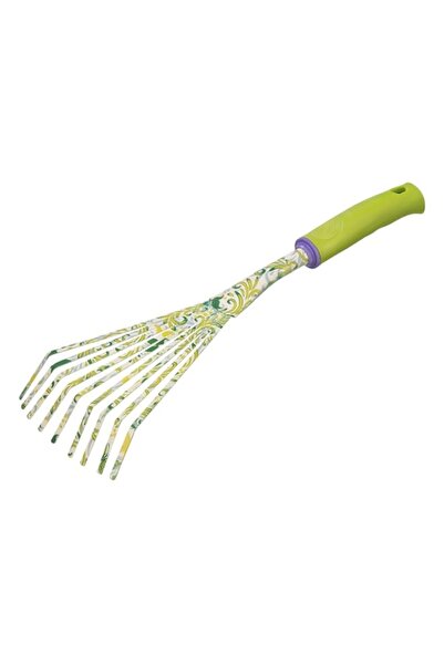 Generic مجرفة مروحة باليساد 9 أسنان، 75 × 385 مم، فولاذ، مقبض بلاستيكي، لون أ...