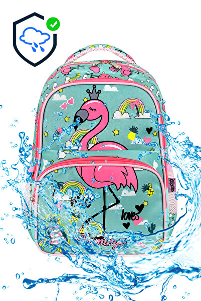 Chocuk Licensed Flamingo Set of 3 Primary School Bag, Thermal Lunchbox and Pencil Case Set