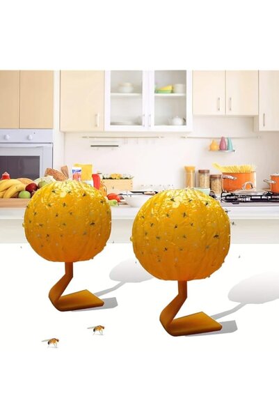 Generic مصيدة ذبابة الفاكهة الجديدة من Tazweeq، مصيدة ذباب البرتقال، كرة دودة...