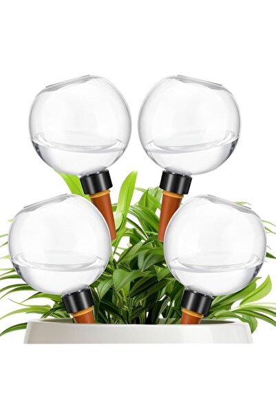 Generic 4 قطع من كرات الري الذاتي للنباتات، وعاء بلاستيكي تلقائي للري الذاتي ...