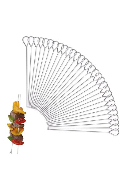 Generic SYOSI Stainless Steel Skewers, Roast Goose Needle Barbecue Skewers St...