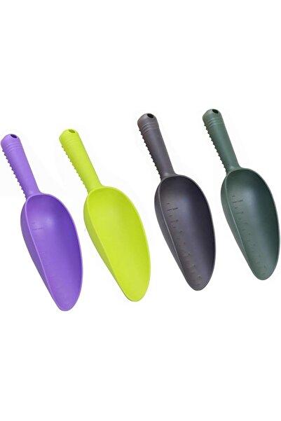 Generic 4 Pack Portable Plastic Garden Trowel with Scale, Non-Slip Hand Shove...