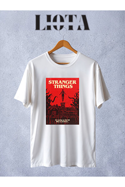 Vordevia Designul Stranger Things cu imprimeu tricou