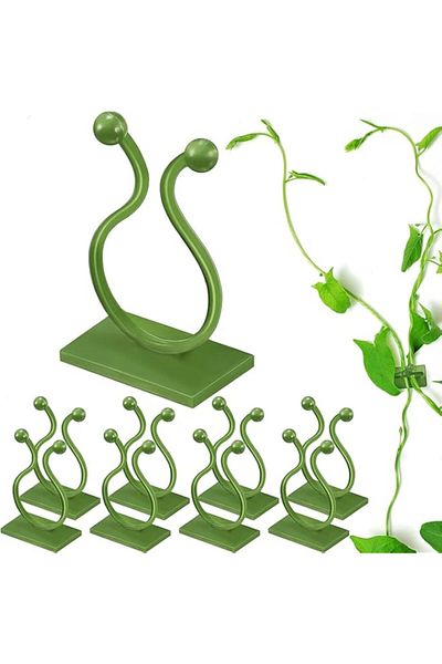 Generic Defsedar 50 pcs Invisible Plant Wall Climbing Fixing Clips Self-Adhesive Wall Rattan Fixing Device
