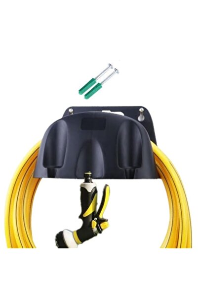 Generic حامل بكرة خرطوم الحديقة من تزوييق، مثبت على الحائط، لتنظيم الفناء - ح...