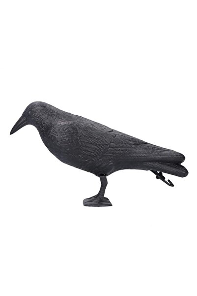 Generic Simulation Black Crow Decoy Stand Full Body Flocking Crow Decoy Plast...