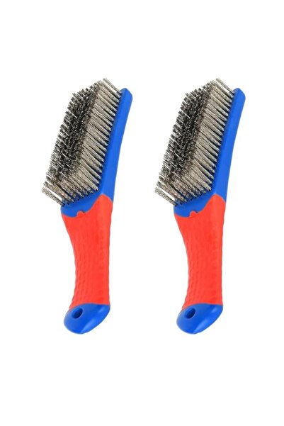 Generic فرش تنظيف الشواء الخارجية من بوكيلا، قطعتان، فرشاة سلكية لتنظيف الشوا...