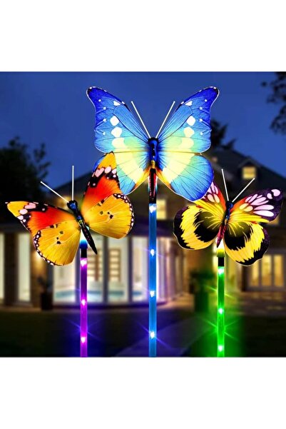 Generic DELFINO Garden Solar Lights Outdoor - 3 Pack Solar Stake Light Multi ...