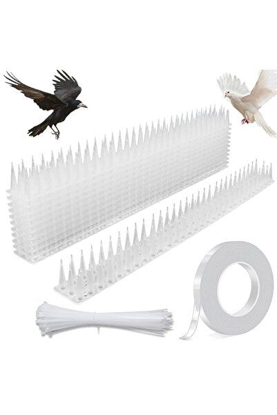 Generic Bird Spikes Outdoor for Pigeons Cats Squirrels, Plastic Fence Spikes ...