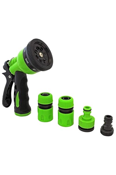 Generic فوهة خرطوم الحديقة - رشاش يدوي - مسدس رش عالي الضغط مع 8 إعدادات لأنم...