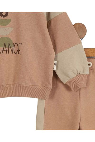 Egelite Boy's Printed 2 Thread Seasonal 2-3-4-5-6 Years Old Bottom Top Tracksuit Set