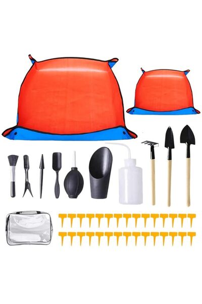 Generic Repotting Mat,43PCS Gardening Hand Tools,Waterproof Potting Mat