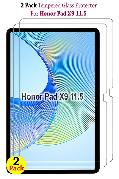 Generic 2 Pack Tempered Glass Screen Protector For Honor Pad X9 11.5 Clear