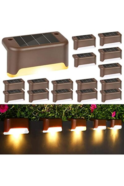 Generic AMERTEER Solar Deck Lights Outdoor, LED Waterproof Solar Step Lights for Yard, Patio, Fence, Railin