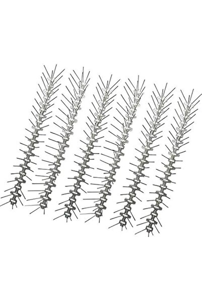 Generic Hamkaw Stainless Steel Bird Spikes Strips, Pack of 6,12ft