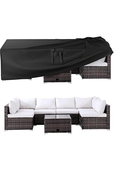 Generic غطاء أثاث الفناء المقاوم للماء من HomKawt، مصنوع من قماش أكسفورد عالي...