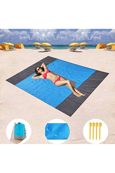 Generic Go-Go Nylon Quick Drying Ripstop Sand Free Compact Outdoor Beach Mat ...