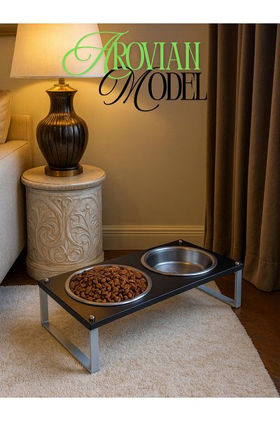 Okay Healthy Eating Stand for Cats and Dogs, Stylish Design and Non-Slip Feet