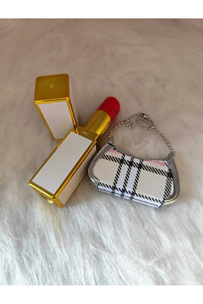 Genel Markalar İKİLİ KOMBİN KADINLARA ÖZEL RUJ VE ÇANTA ÇAKMAK BİR ARADA İKİ ...