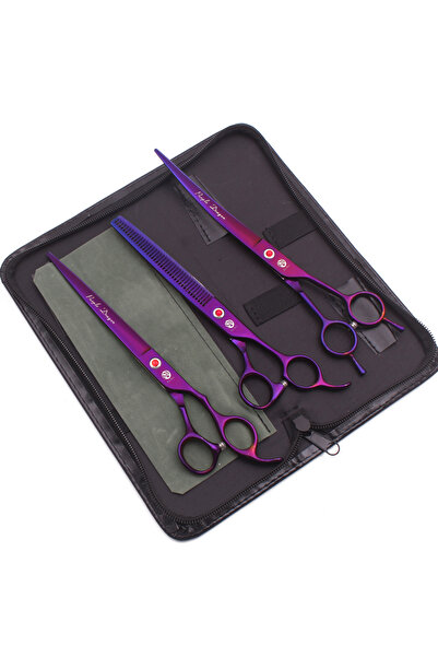 Choice3 Z3015 Zi PYS Purple Dragon 8 Inch Dog Grooming Scissors Thinning Shears Professional Cat Pet Scissor
