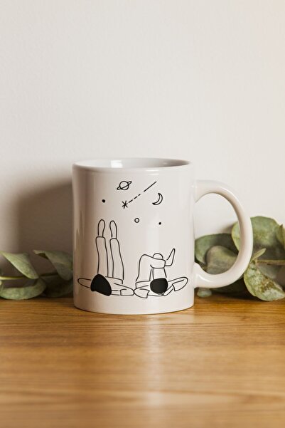 MAĞAZA DEPOM Seramik - Yıldızların Altında Tasarım Kupa Bardak