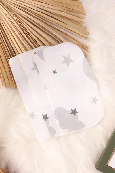 kidello Starry 7-Piece Muslin Baby Mouth Wipes