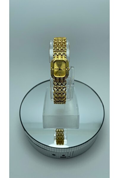 Orient Minik Kasa Zincir Kordon Kadın Kol Saati - D859CE 22K Gold Kaplama