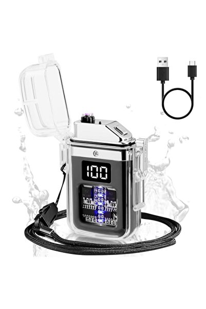 Generic Bistfy Electric Lighter with Digital Display Type C Rechargeable USB ...