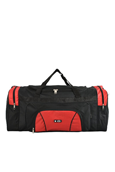 NO BRAND Geantă de călătorie, 80x35x32cm, Roșu/Negru
