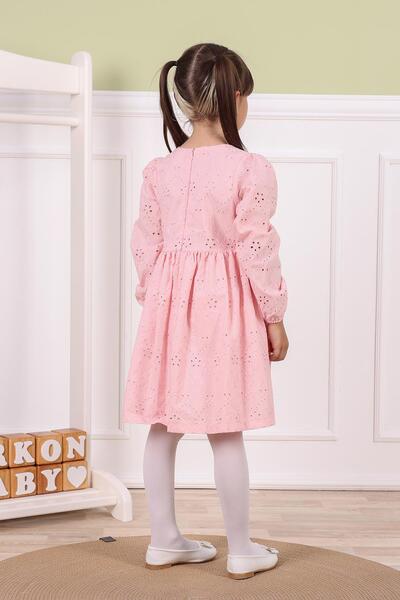 kidello Coral Wave Brode Girl's Dress