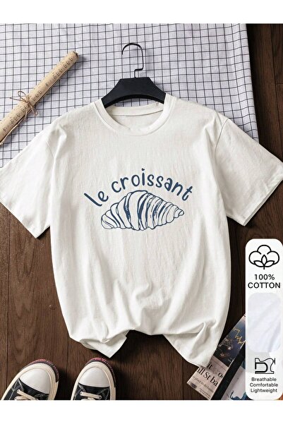 Vordevia تي شيرت مطبوع بتصميم كرواسون