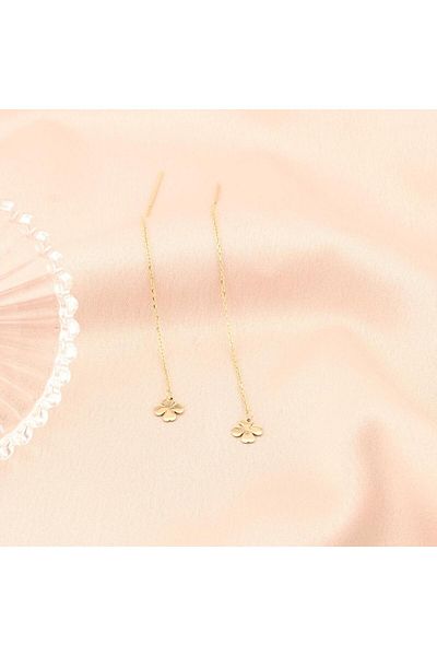 Bijuteria SORELLY Cercei Aur 14k Fir Trifoi