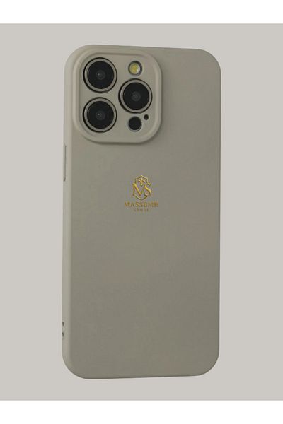 Massemr Apple iPhone 15 Pro Max Compatible Nano Velvet Lined Matte Silicone Case Shock Absorbing Luxury Protection