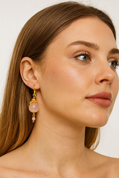 LOVELOTUS Earrings Googal Stone Steel Earrings