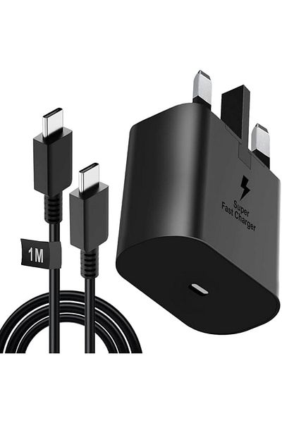 Generic 45W Super Fast Charger for Samsung Galaxy Charger Head with 1M Charging Cable, Travel Adapter, Super