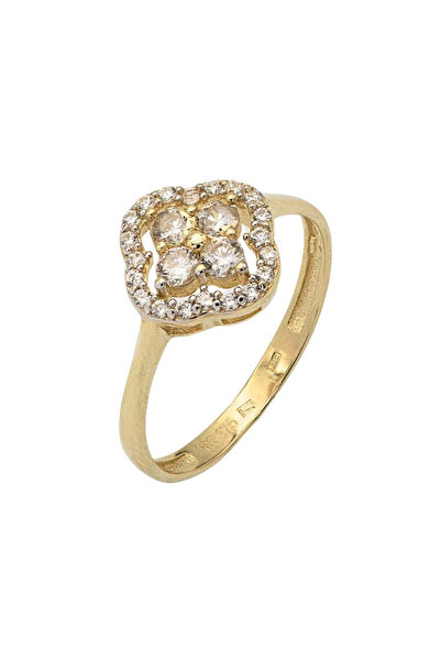 Bijuteria SORELLY Inel Aur 9k Floare cu Zirconia