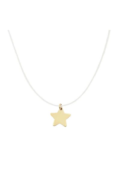 Bijuteria SORELLY Lant Aur 14k Floating Star cu Fir Transparent