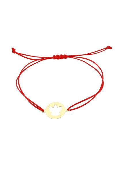 Bijuteria SORELLY Bratara Aur 14k Snur Banut cu Ingeras Laser Cut