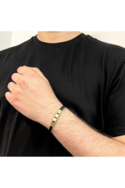 Bijuteria SORELLY Bratara Aur 14k Silicon si Placuta