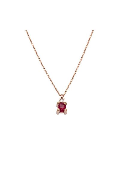 Bijuteria SORELLY Lant Aur 14k Roz cu Rubin 0.150ct si Diamant 0.010ct