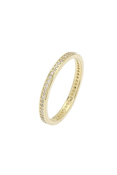 Bijuteria SORELLY Inel Aur 14k Eternity cu Pietre Albe 10