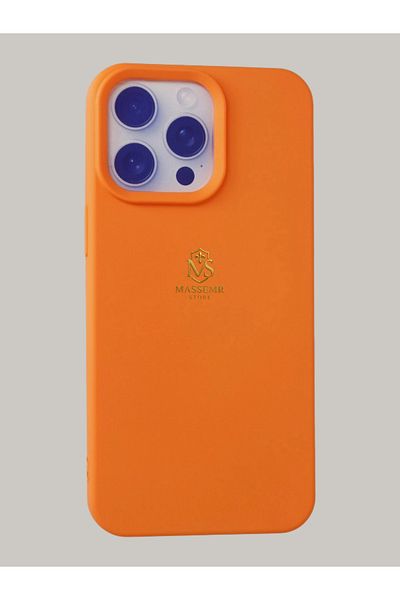 Massemr Apple iPhone 15 Pro Max Compatible Nano Velvet Lined Matte Silicone Case Shock Absorbing Luxury Protection