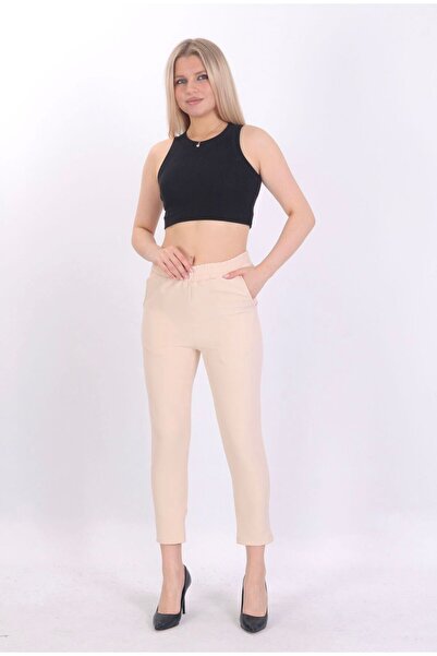 SheLoria بنطلون نسائي ذو جيب مزدوج ومرن وخصر ضيق