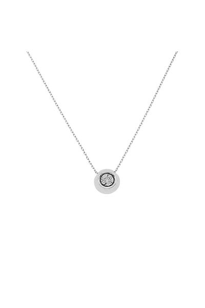 Bijuteria SORELLY Lant Aur 14k Alb Cerc cu Diamant 0.015ct