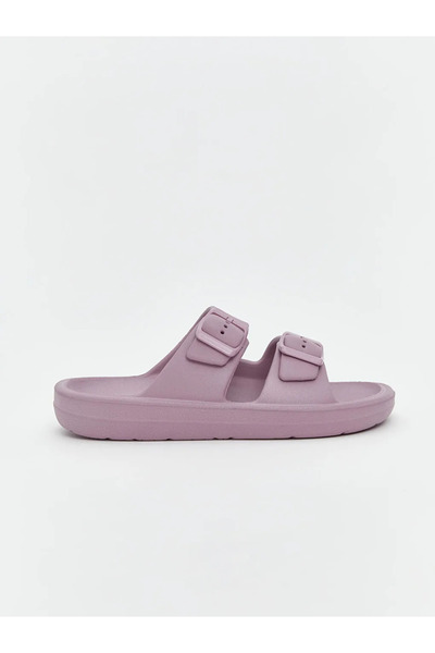 LC Waikiki Lcw Steps Lilac Double Striped Girl's Slippers
